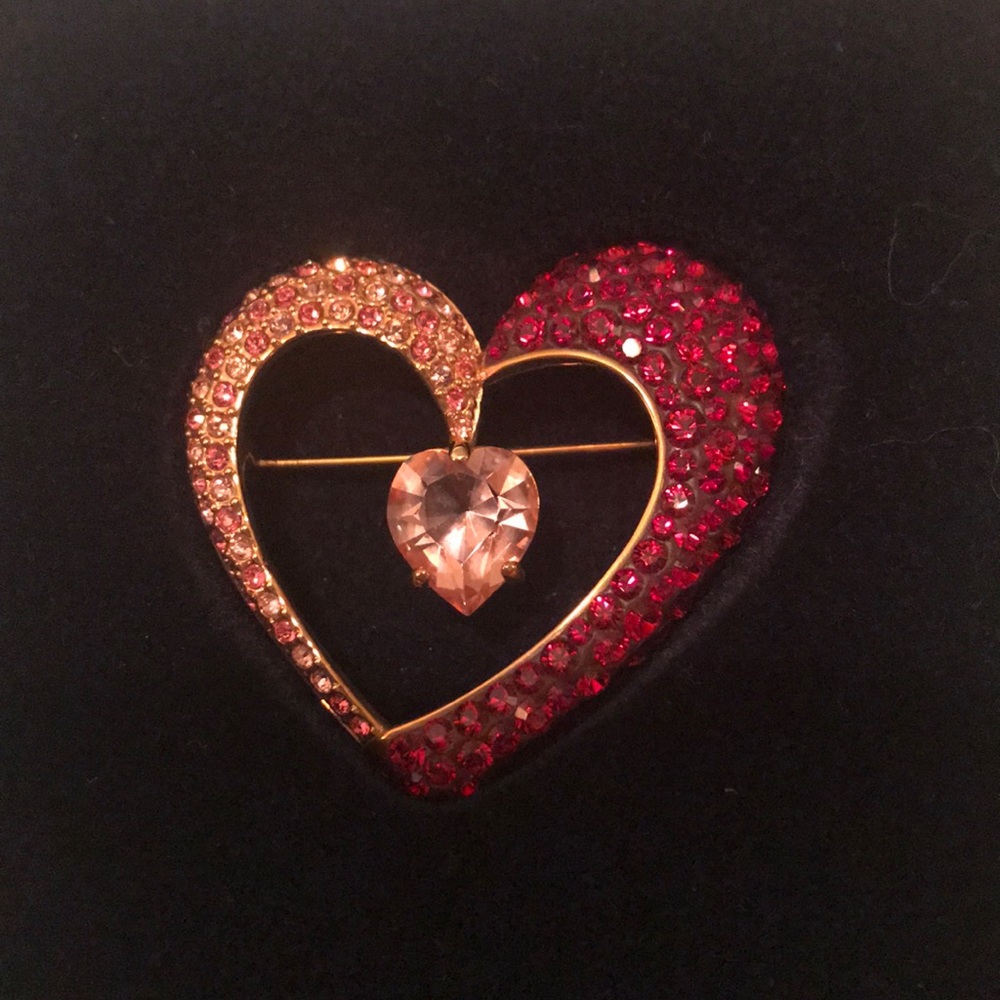 Swarovski Red Crystal Brooch / Pin